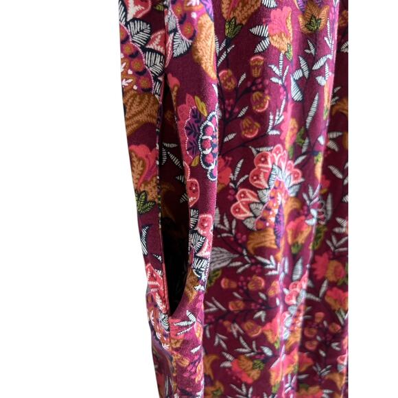 Soft Surroundings Size Medium Floral Soft Essential Supima Cotton T Shirt Dress - Picture 6 of 8